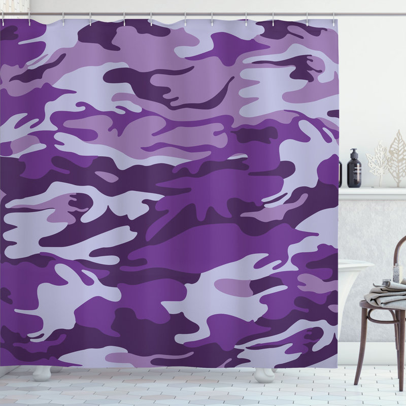 Shower Curtain with Hooks Included, 84"H x 69"W