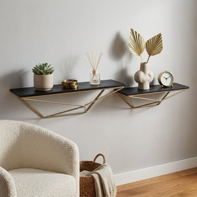 2 Piece Fir Bracket Shelf