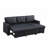 Upholstered Pull out Sectional Sofa with Chaise