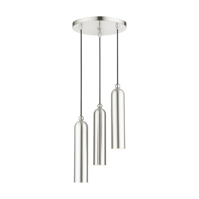 Luminaire suspendu cylindrique à 3 lumières Halle