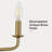 3-Light Antique Brass Candle Wall Sconce