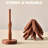 Wooden Trivets for Hot Dishes Walnut Tree Table Mat Set Set of 4 Natural Foldable Wooden Tree Trivet