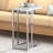 Yestin Glass Top End Table
