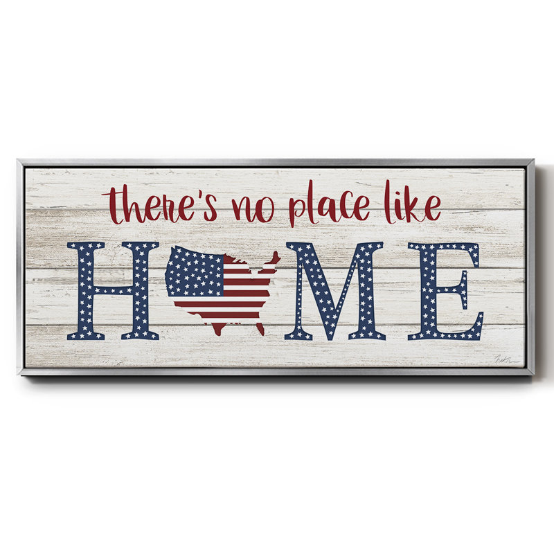 No Place Like Home- Framed Canvas