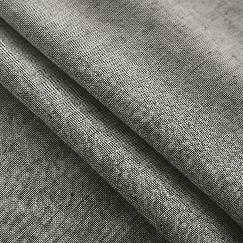 Paire de rideaux semi-transparents avec œillets Draycott, L 52 po x L 96 po, Gris foncé