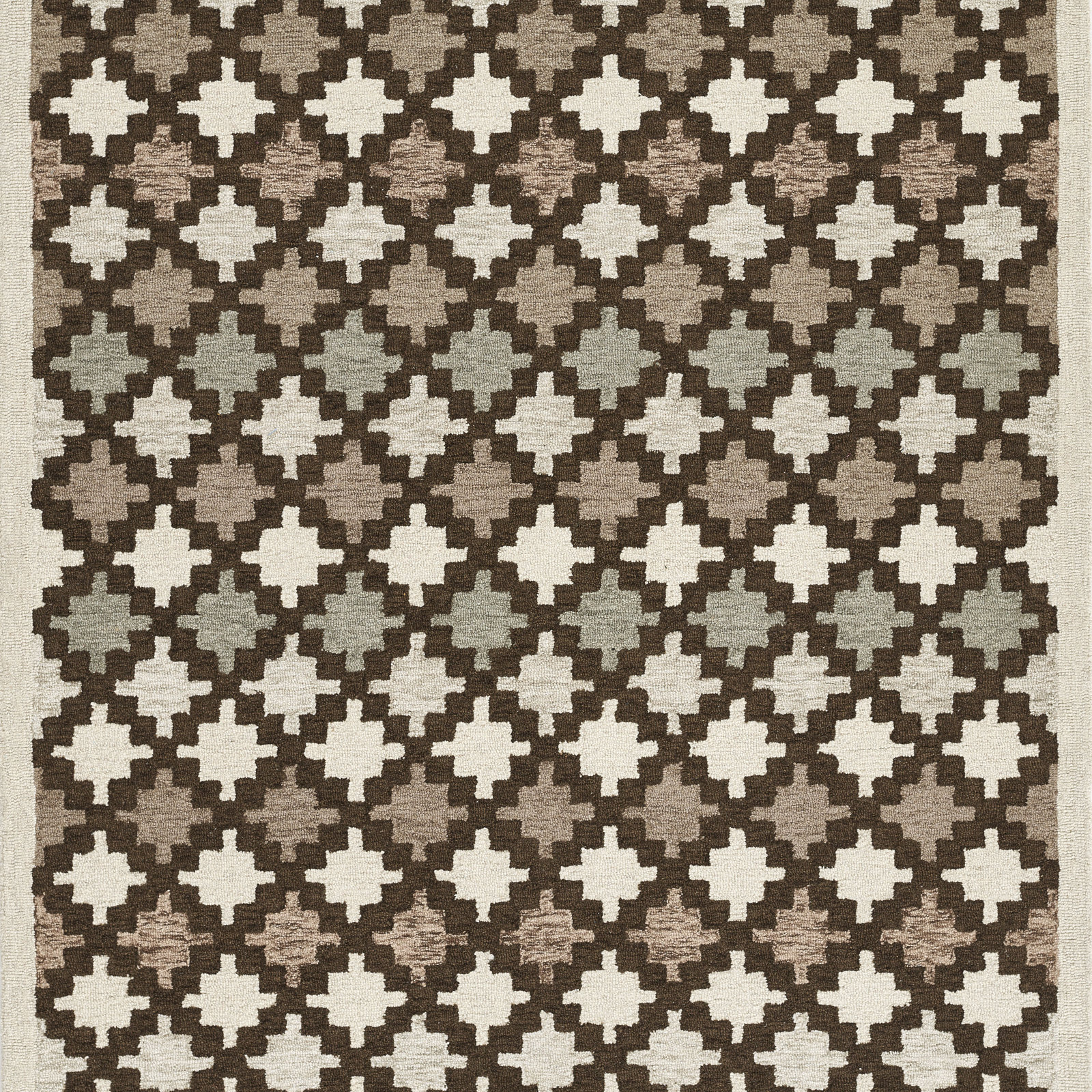 Abbott Hand-Tufted Wool Geometric Rug, Rectangle 5' x 8'