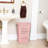 Slim Tapered Laundry Hamper with Lid, Clothes Basket with Swiss Cross Cut-Outs, Lightweight & Ventilated, Plastic, Pink-1475065703