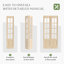 Porte pliante en verre et bois massif 8-Lite avec trousse de quincaillerie d'installation-117231266-117231260