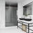 Elan E-Class 52-56" W x 76" H Sliding Frameless Shower Door with 3/8" Clear Glass-50553296