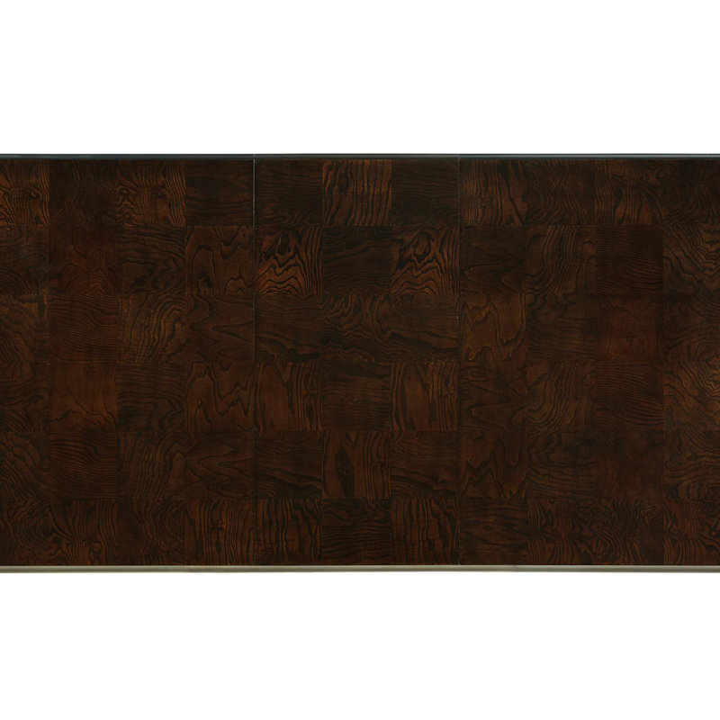 Ensemble de salle à manger rectangulaire rembourré en tissu espresso Kathran Marilyne