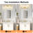22.5" W 3-Light Dimmable Vanity Light-832387118