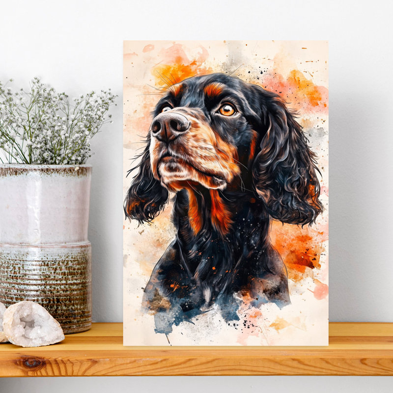 Noble Gordon Setter, H 18 po x l 12 po