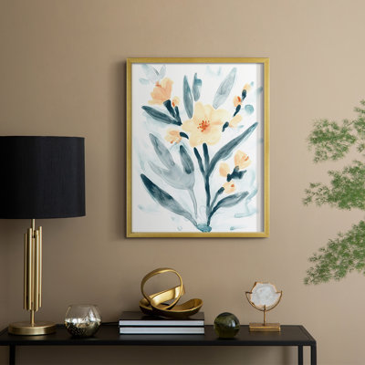"Bouquet indigo et rosé II"