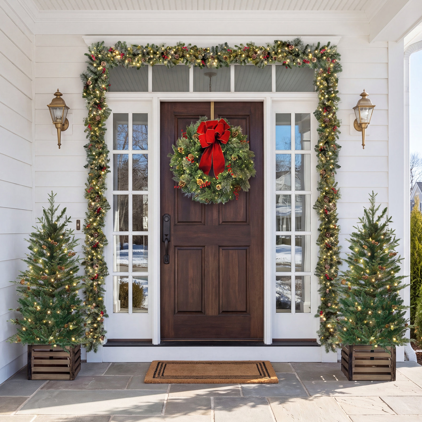 Hardesty Potted 4' Pre-Lit Fir Christmas Tree