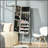 Floor Standing Jewelry Cabinet With Full-Length Mirror, Lockable Organizer, And 3 Adjustable Angles, Grey