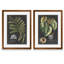 «Royal Foliage I» par Vincent Van Gogh, ensemble de 2 reproductions d'art encadrées-632951812-632971060-632971064