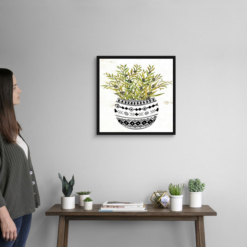 Art mural sur toile Mud, Toile avec cadre noir, H 20 po x l 20 po x P 1,75 po