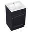 Meuble-lavabo de salle de bain avec lavabo, meuble-lavabo avec tablette de porte et tablette réglable-1091413065