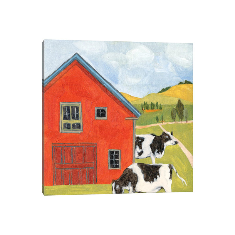 House In The Field by Melissa Wang - Wrapped Canvas Print, 93.98cm H x 93.98cm W