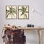 «Majestic Towering Palms», ensemble de 2 toiles flottantes encadrées noires par Ethan Harper-872039947-872039944