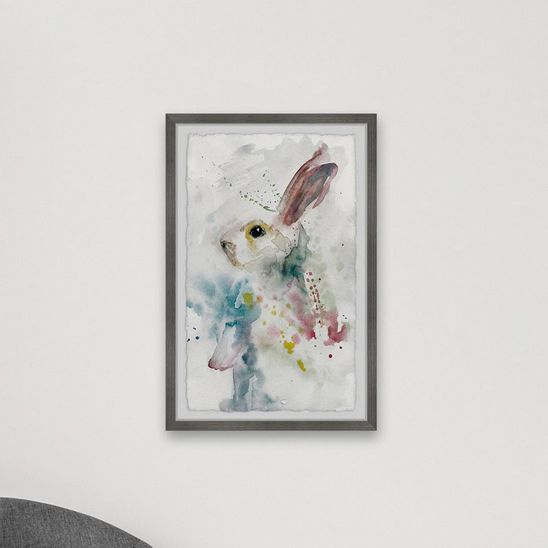 «Painted Bunny», reproduction encadrée, H 24 po x l 16 po x P 1,5 po