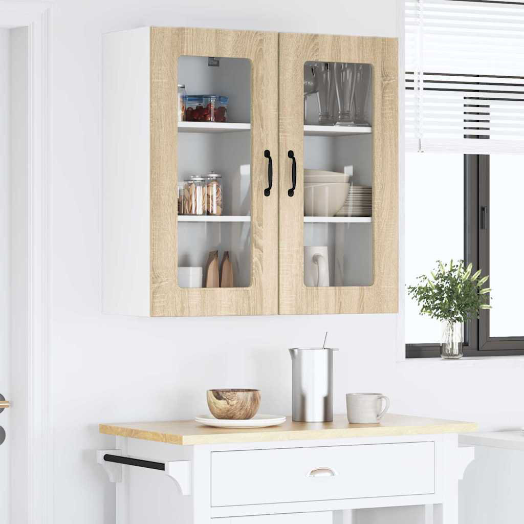 VIDAXL - Kitchen Cabinet - Sonoma Oak - Wall Mounted - 2 Pack - Image 2