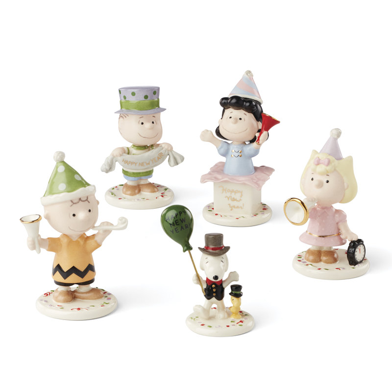 PEANUTS 5-pc New Year Figurine Set