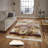 Stylish Woven Carpet (4 x 6 ft), 100% Polyester, 0.4 in Pile Height | Antibacterial, Non-Slip Underside | Machine Washable, 3D Digital Printing | Perfect for Living Room, Bedroom, and Home Decor-83125105