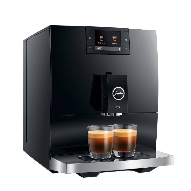 C9 Piano Black Automatic Coffee Machine, Black