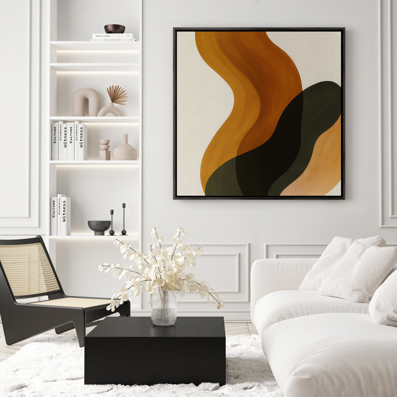 Art mural encadré, rétro, antique et classique pour chambre à coucher - 16 po x 16 po, Noir, H 16 po x l 16 po