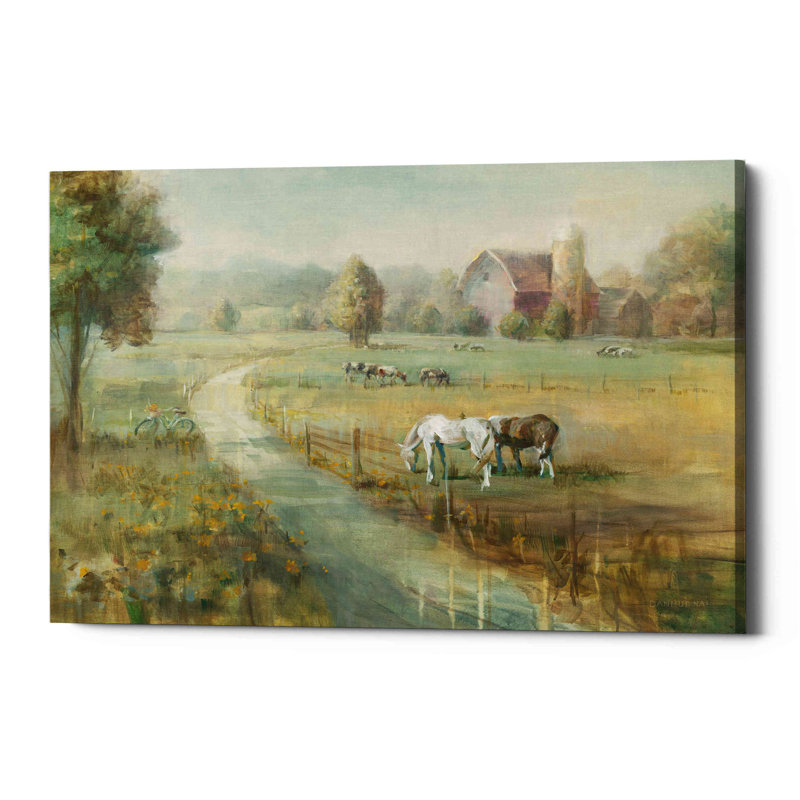 Tranquil Farm - impression sur toile tendue, H 40 po x l 54 po x P 1,5 po