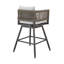 Haimes Metal Outdoor Stool with Cushion-2062266991