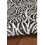 Tapis ivoire et noir lavable à la machine Leona-899295614