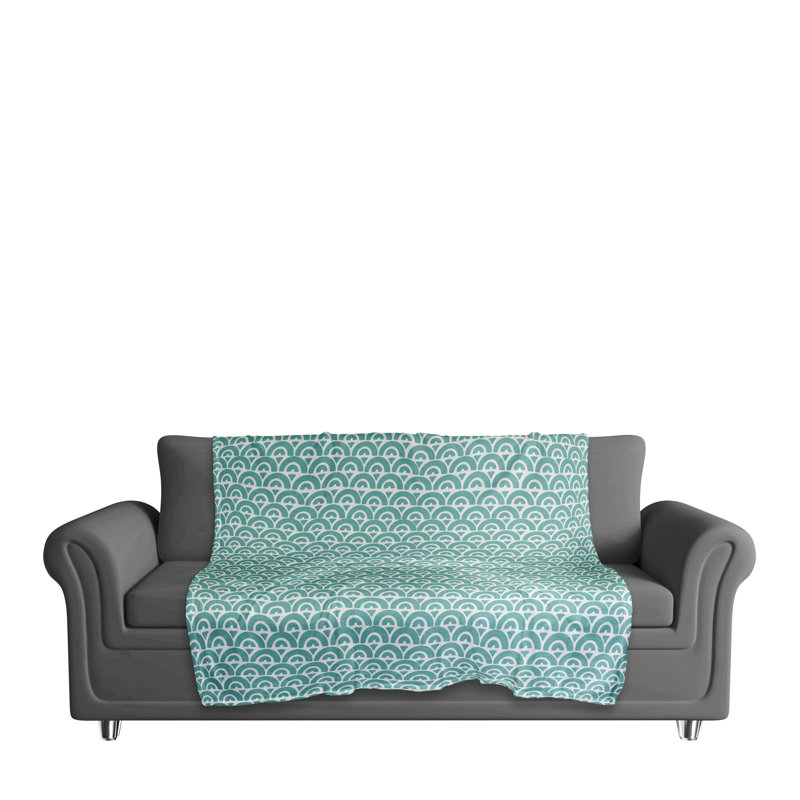 Hand Woven Throw Blanket, Teal