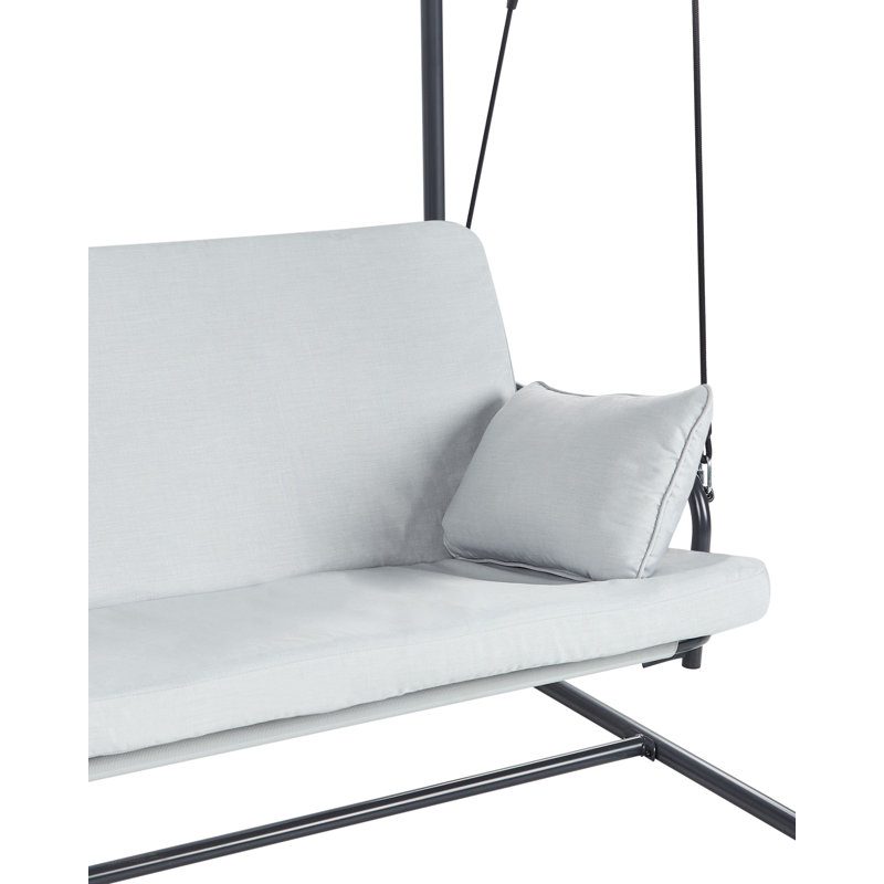 Patio Swing MARSCIANO Metal , Light Grey