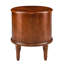 Table de bout ronde à 2 tiroirs avec rangement, table traditionnelle en bois pour le salon et la chambre à coucher Hartwell