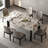 Simple Luxury Marble Solid Wood Dining Tables.-105320799