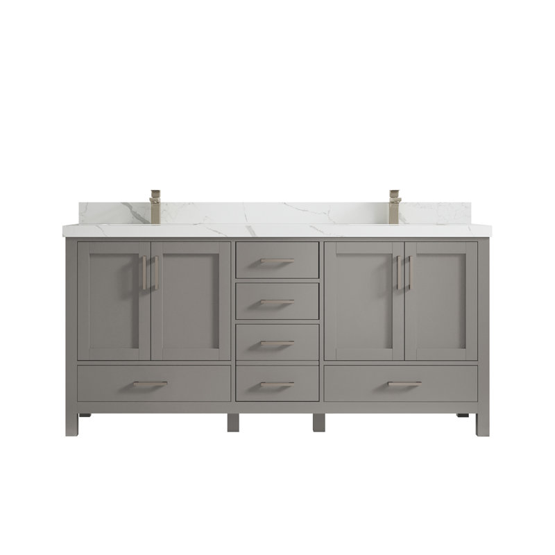 Ensemble de meuble-lavabo double 72 po Malibu, Laza