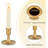 Candlestick Holders Gold - 10 Pcs Taper Candle Holders Bulk Tall Clear Glass