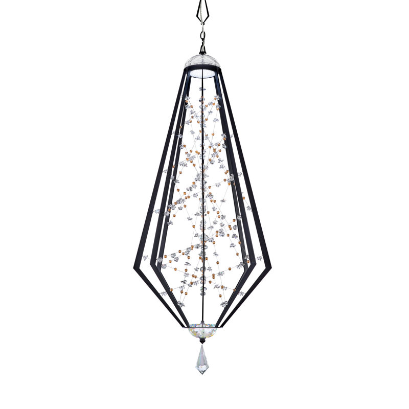 Eternity 1 - Light LED Single Pendant, Heirloom Gold/Gold Pearl, 52.5" H x 22" W x 22" D