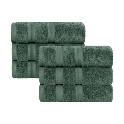 6-Piece Zero-Twist Quick-Dry Cotton Towel Set