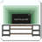Industrial TV Stand Stable Durable Metal Frame Storage Center