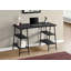 Bureau d'ordinateur Allyssa, bureau personnel, ordinateur portable, tablettes de rangement, L 48 po, bureau, métal, stratifié-557255342