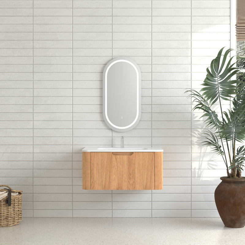 Wall-Mounted Floating Bathroom Vanity, 30"