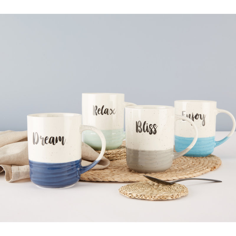 Waterside Slogan Dipped Mug Set