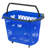 6PCS Shopping Carts, Shopping Baskets with Handles, Plastic Rolling Shopping Basket with Wheels, Portable Shopping Basket Set for Retail Store-1849706320