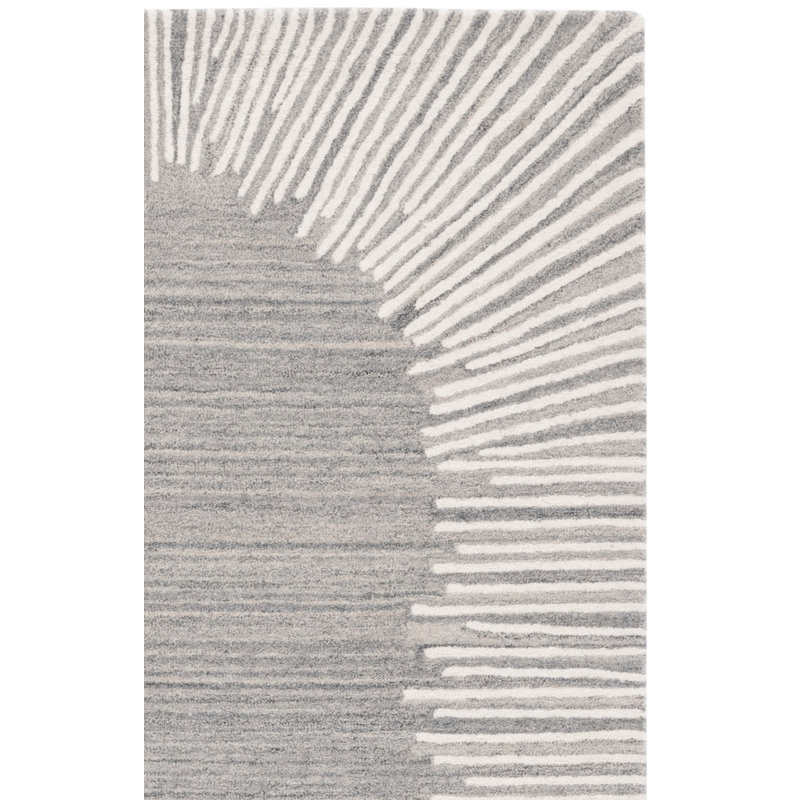 Tapis gris / ivoire Fifth Avenue 129, Carré 5 pi