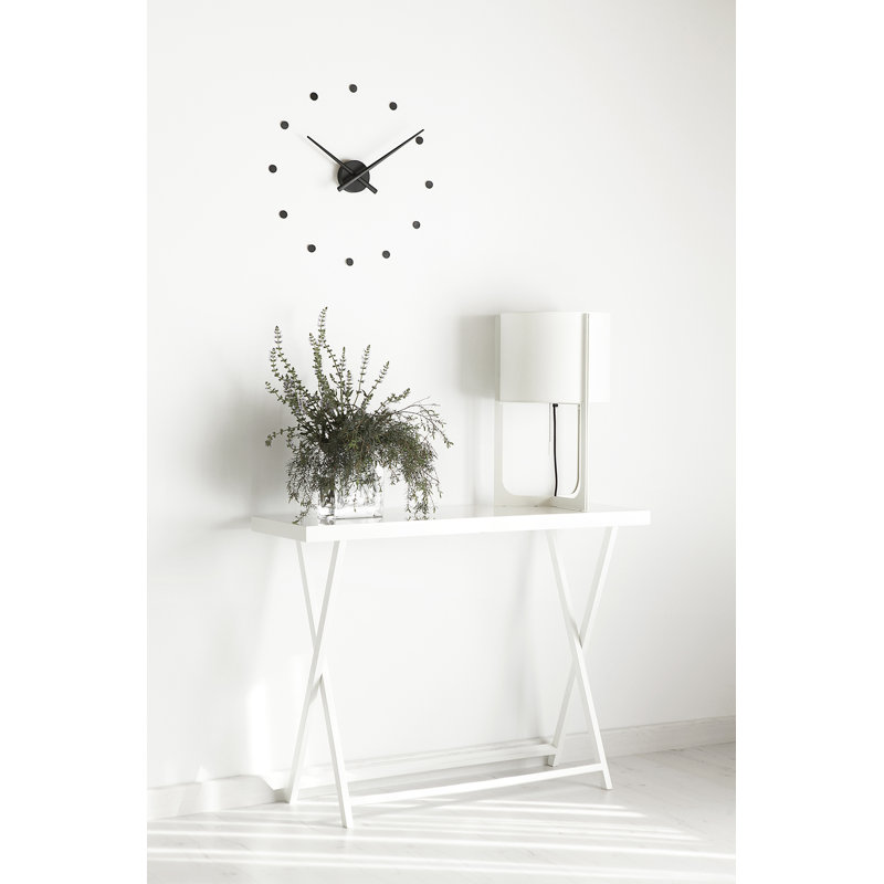 OJ Analog Wall Clock, Black, Small