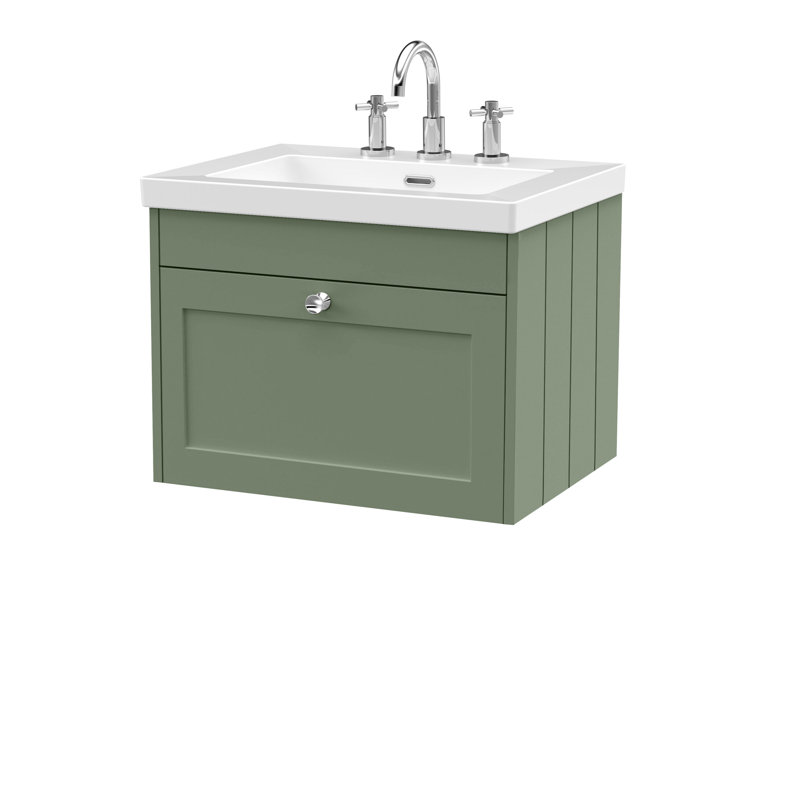 Ashwick Bathroom Vanity, Satin Green, 613 cm