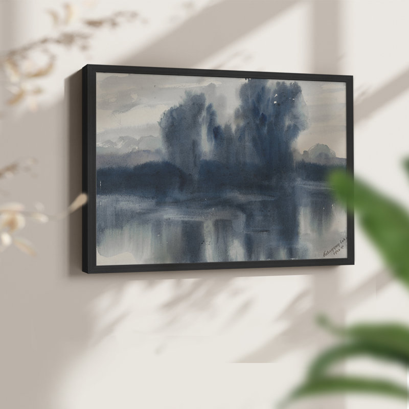 Paysages rétro-DCCLX-Reproduction encadrée - réarmable, H 16 po x l 20 po, Noir